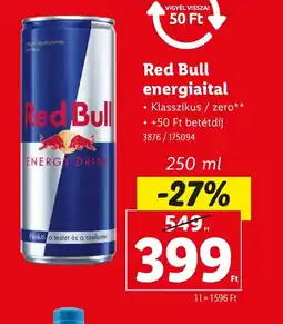 Lidl Red Bull energiital ajánlat