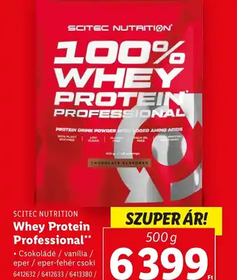 Lidl Scitec Nutrition Whey Protein Professional ajánlat