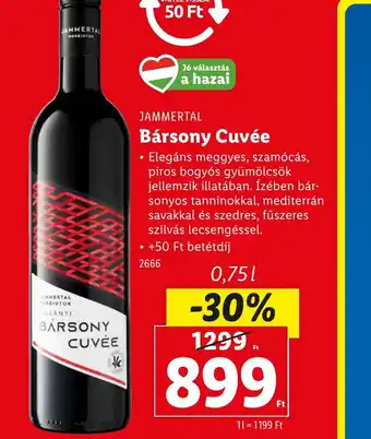 Lidl Jammertal Bársony Cuvée ajánlat