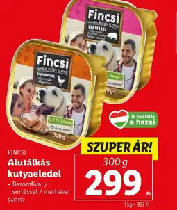 Lidl Fincsi Alutálkás Kutyaeledel ajánlat