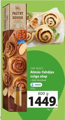 Lidl Chef Select Almános-Fahéjas Csiga Alap ajánlat