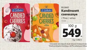 Lidl Belbake Kandirozott cseresznye ajánlat