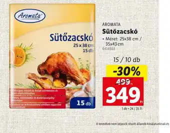 Lidl Aromata Sütőzacsk ajánlat