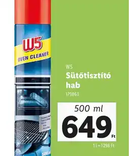 Lidl W5 Sütőtisztít hab ajánlat