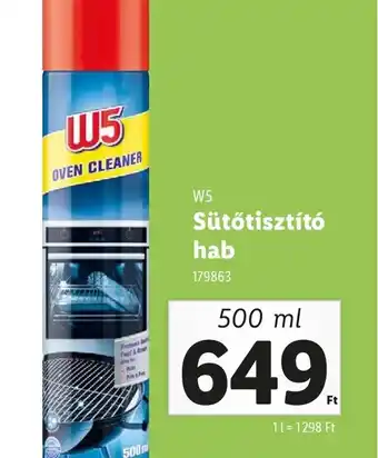 Lidl W5 Sütőtisztít hab ajánlat