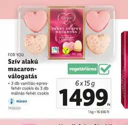 Lidl For You Szív alakú macaron-válogatás ajánlat