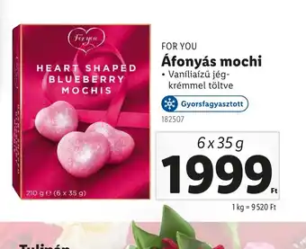 Lidl For You Áfonyás Mochi ajánlat