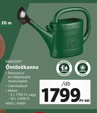 Lidl Parkside Öntözőkanna ajánlat