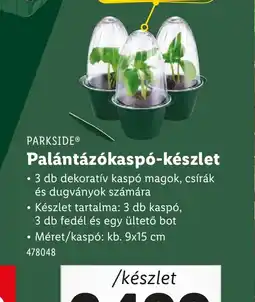 Lidl Parkside Palántázkáspo-készlet ajánlat