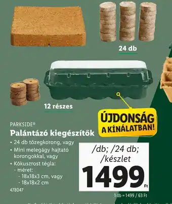 Lidl Parkside Palántáz kiegészítők ajánlat