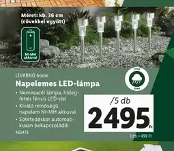 Lidl Livarno Home Napelemes LED-lámpa ajánlat