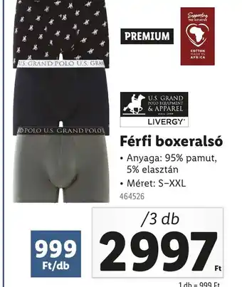 Lidl Férfi boxerals ajánlat