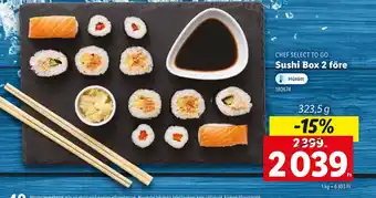 Lidl Chef Select To Go Sushi Box 2 főre ajánlat