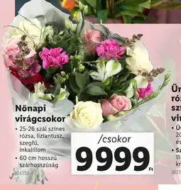 Lidl Nőnapi virágcsokor ajánlat