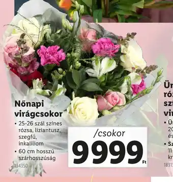 Lidl Nőnapi virágcsokor ajánlat