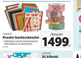 Lidl Crelando Kreativ barkács készlet ajánlat