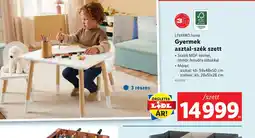 Lidl Livarno home Gyermek asztal-szék szett ajánlat