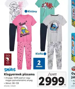 Lidl Kisgyermek pizsama ajánlat