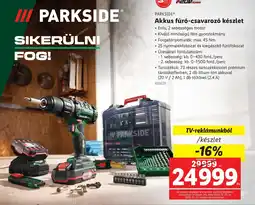 Lidl Parkside Akkus fúr-csavaroz készlet ajánlat