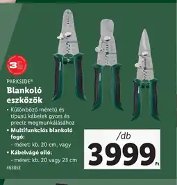 Lidl Parkside Blankol Eszközök ajánlat