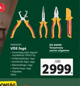 Lidl Parkside VDE Fog ajánlat