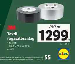 Lidl 3M Textil Ragasztszalag ajánlat