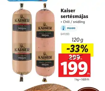 Lidl Kaiser sertésmájas ajánlat