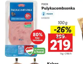 Lidl Pikok Pulykamegcombsonka ajánlat