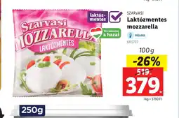 Lidl Szarvasi Laktzmentes Mozzarella ajánlat