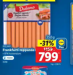 Lidl Dulano Frankfurti roppans ajánlat