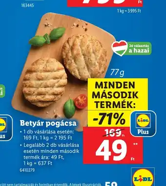 Lidl Bettyár pogácsa ajánlat