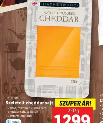 Lidl Hatherwood Szeletelt Cheddar Sajt ajánlat