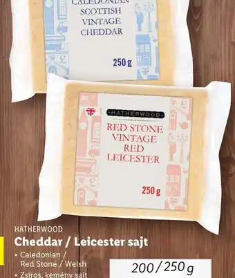 Lidl Hatherwood Cheddar / Leicester sajt ajánlat