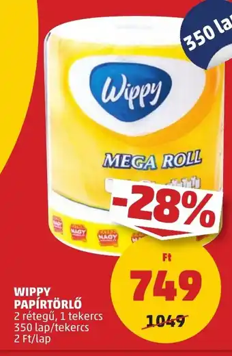 PENNY Wippy papírtörlő ajánlat