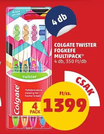 PENNY Colgate twister fogkefe multipack ajánlat