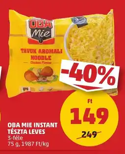 PENNY Oba mie instant tészta leves ajánlat