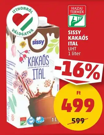 PENNY Sissy kakaós ital ajánlat