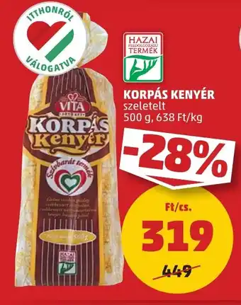 PENNY Korpás kenyér ajánlat