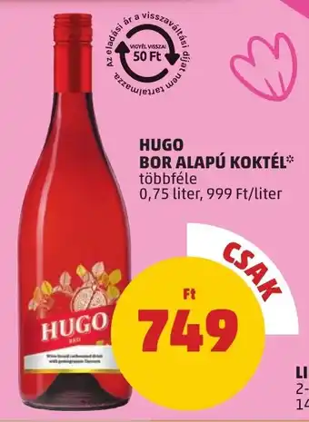 PENNY Hugo bor alapú koktél ajánlat