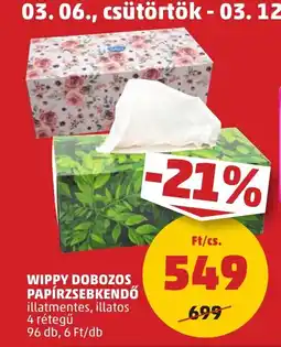 PENNY Wippy dobozos papírzsebkendő ajánlat