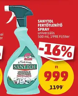 PENNY Sanytol fertőtlenítő spray ajánlat