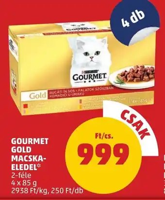 PENNY Gourmet gold macska- eledel ajánlat