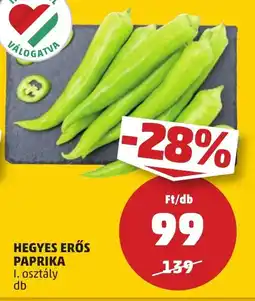 PENNY Hegyes erős paprika ajánlat