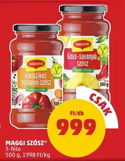 PENNY Maggi szósz ajánlat