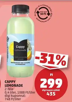 PENNY Cappy lemonade ajánlat