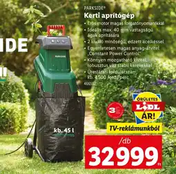 Lidl Parkside kerti aprítógép ajánlat