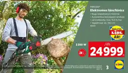 Lidl Parkside elektromos láncfűrész ajánlat