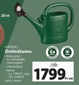 Lidl Parkside öntözőkanna ajánlat