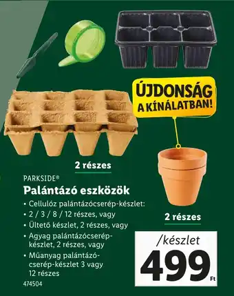 Lidl Parkside palántázó eszközök ajánlat