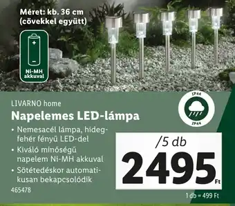 Lidl Livarno home napelemes led-lámpa ajánlat